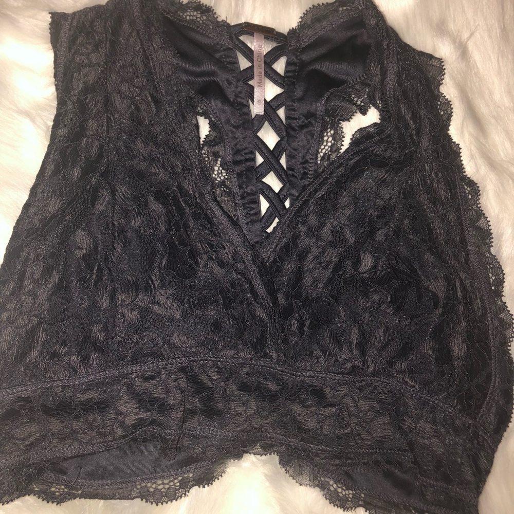 Purple Lace Crop top